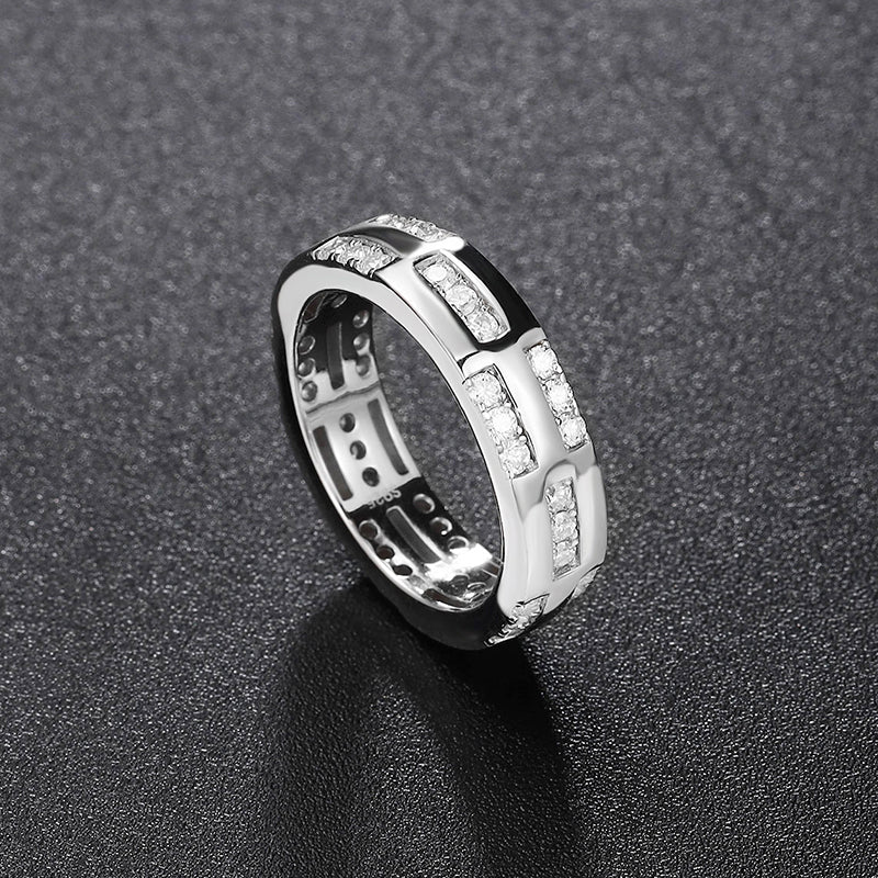 design fashion personality sterling silver gift valentines day moissanite diamond mobius ring couple ring